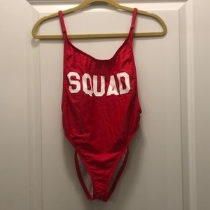 Dippin Daisy’s “SQUAD” one piece, size small